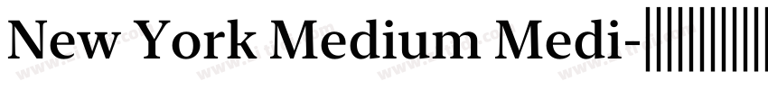 New York Medium Medi字体转换